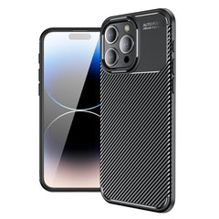 Carbon Fiber Texture Shockproof TPU Phone Case