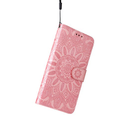 Embossed Sunflower Leather Phone Case, Series 1