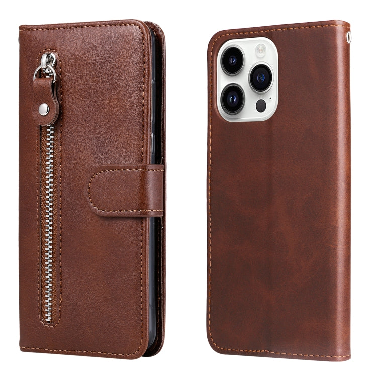 Fashion Calf Texture Zipper Leather Phone Case, Series 1