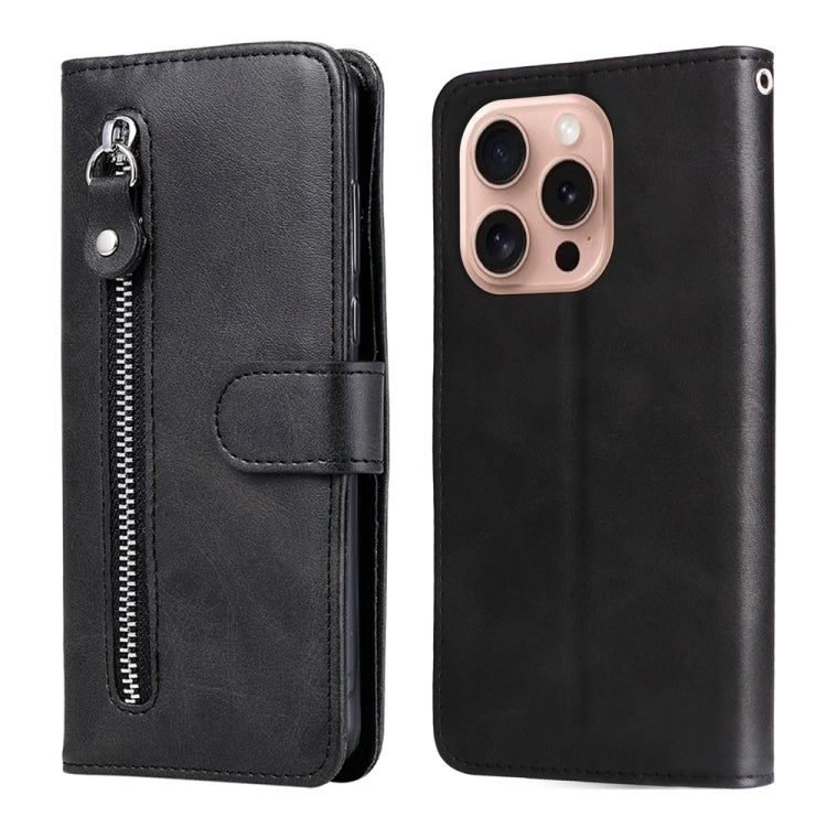 Fashion Calf Texture Zipper Leather Phone Case, Series 1