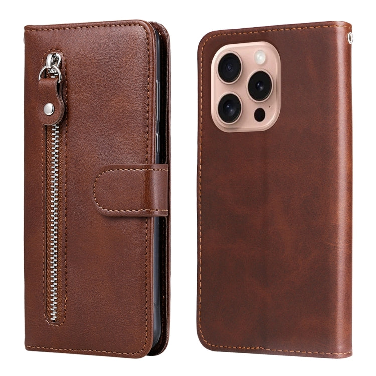 Fashion Calf Texture Zipper Leather Phone Case, Series 1