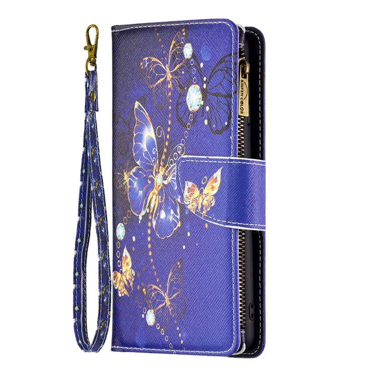 Colored Drawing Pattern Zipper Phone Leather Case, Series 1