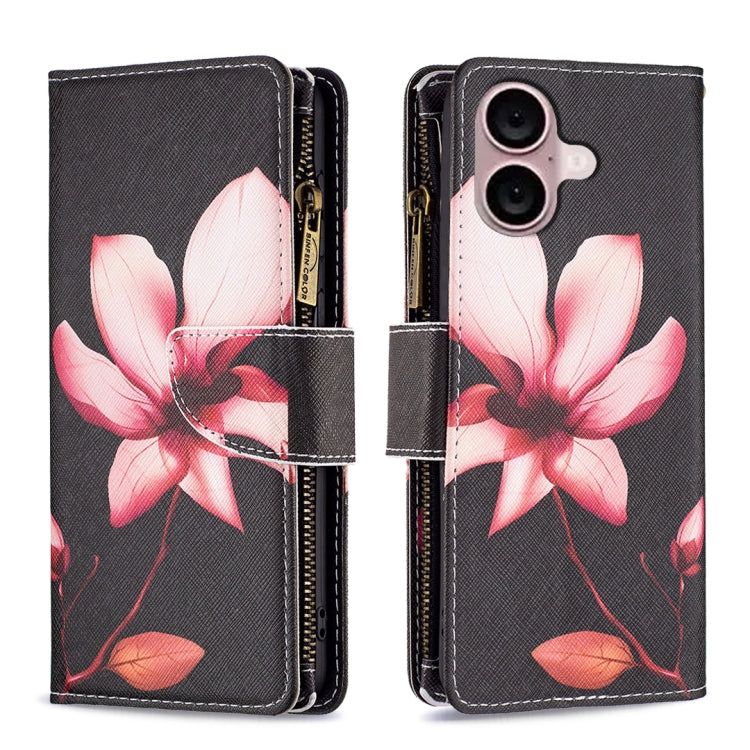 Colored Drawing Pattern Zipper Phone Leather Case, Series 1