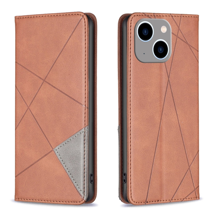 Rhombus Texture Magnetic Leather Phone Case, Series 1