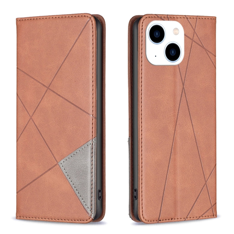 Rhombus Texture Magnetic Leather Phone Case, Series 1