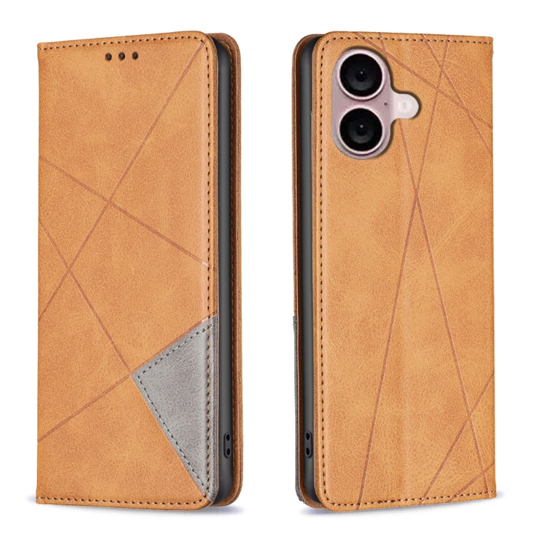 Rhombus Texture Magnetic Leather Phone Case, Series 1