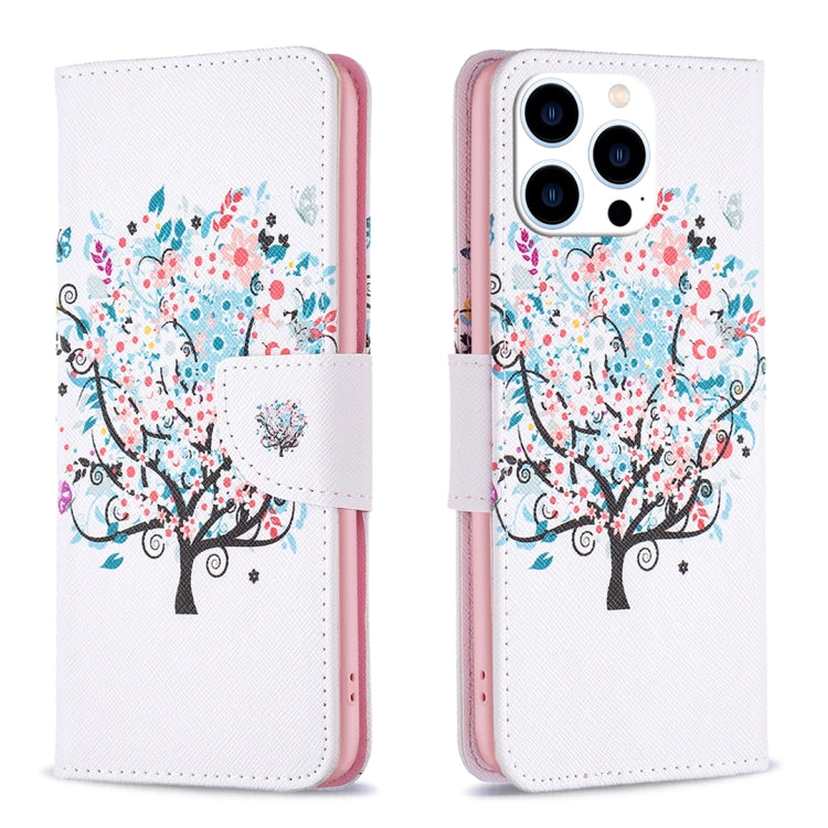 Colored Drawing Pattern Leather Phone Case, Series 1