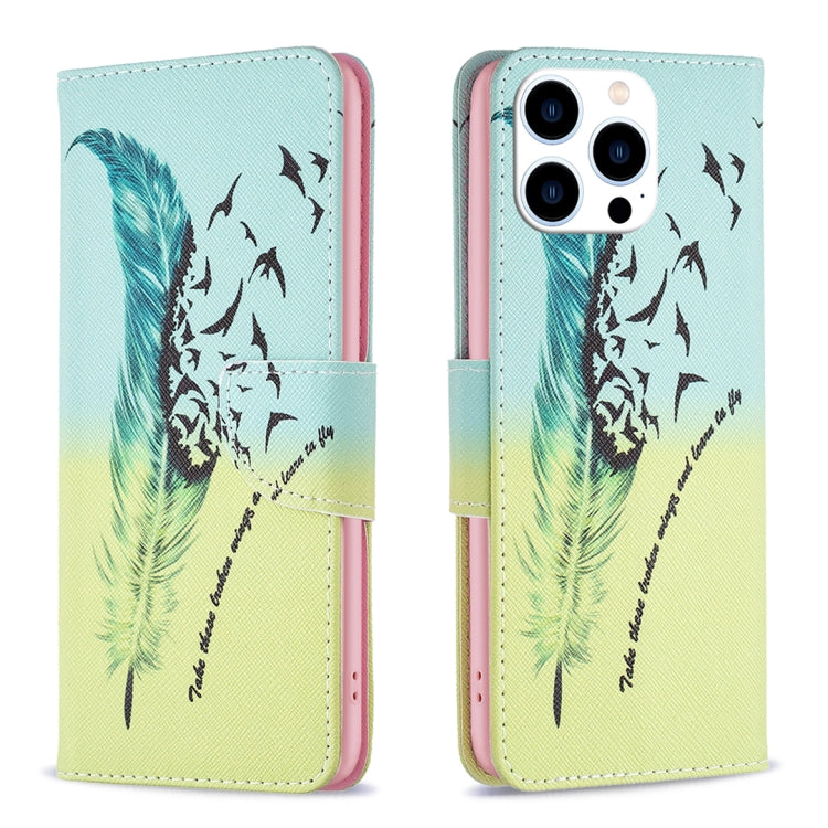 Colored Drawing Pattern Leather Phone Case, Series 1