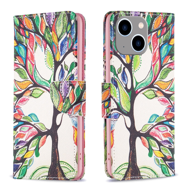 Colored Drawing Pattern Leather Phone Case, Series 1