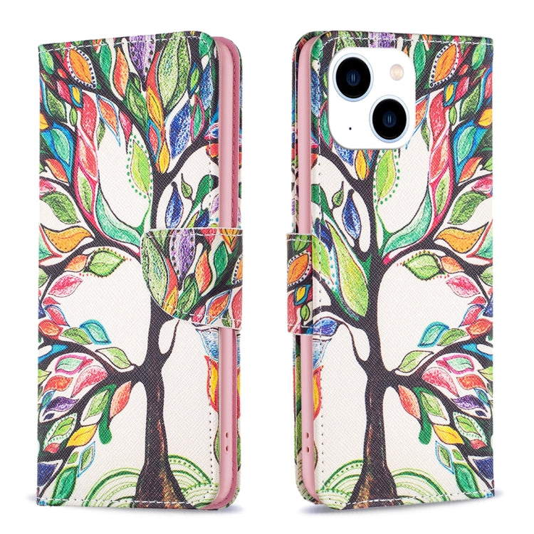 Colored Drawing Pattern Leather Phone Case, Series 2