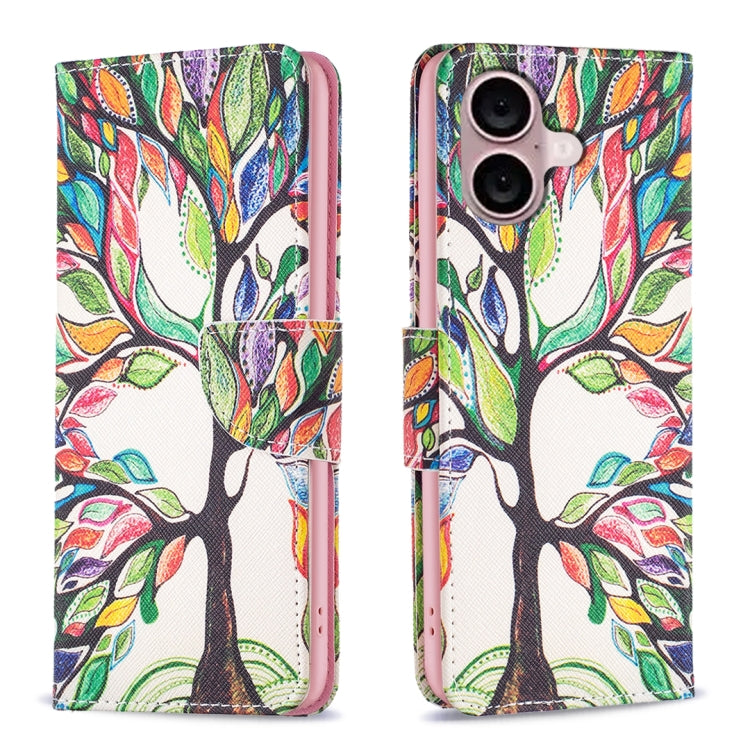 Colored Drawing Pattern Leather Phone Case, Series 1