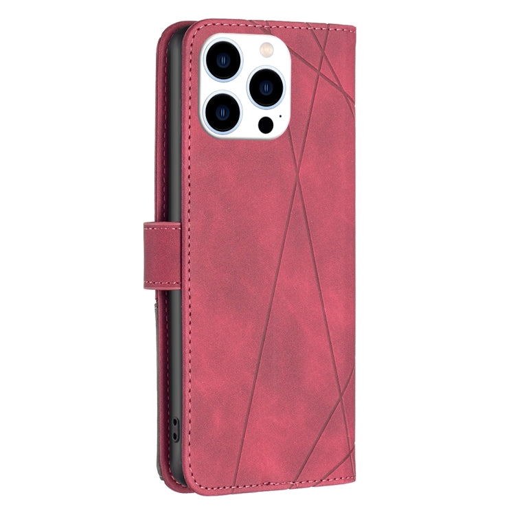 Magnetic Buckle Rhombus Texture Leather Phone Case, Series 1