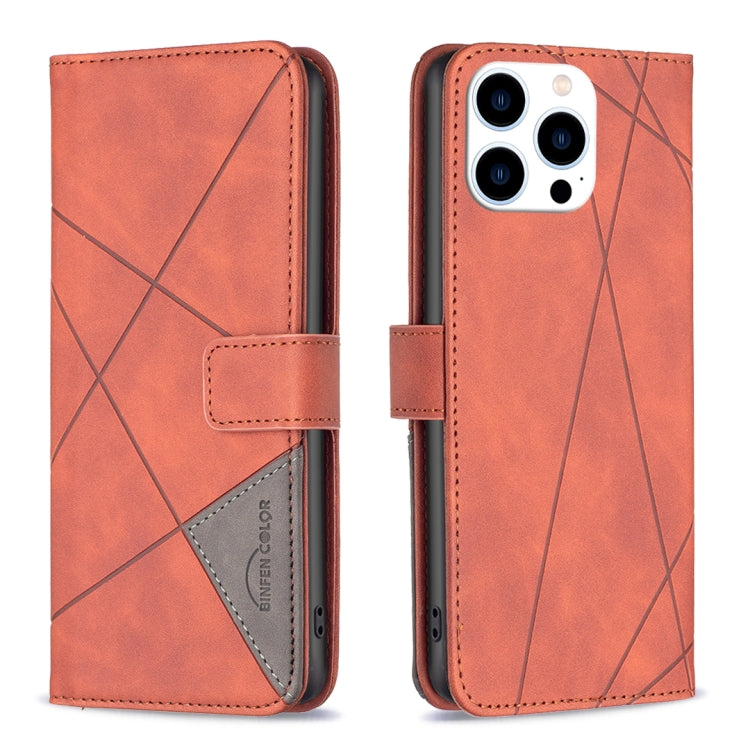 Magnetic Buckle Rhombus Texture Leather Phone Case, Series 1