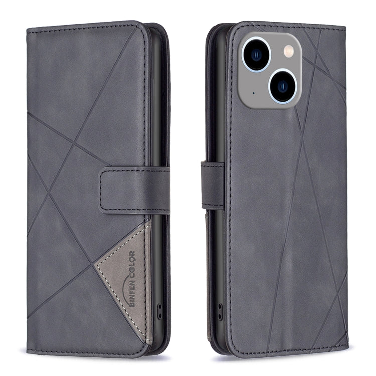 Magnetic Buckle Rhombus Texture Leather Phone Case, Series 1