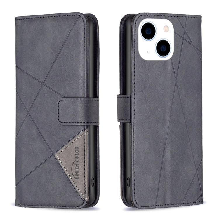 Magnetic Buckle Rhombus Texture Leather Phone Case, Series 1