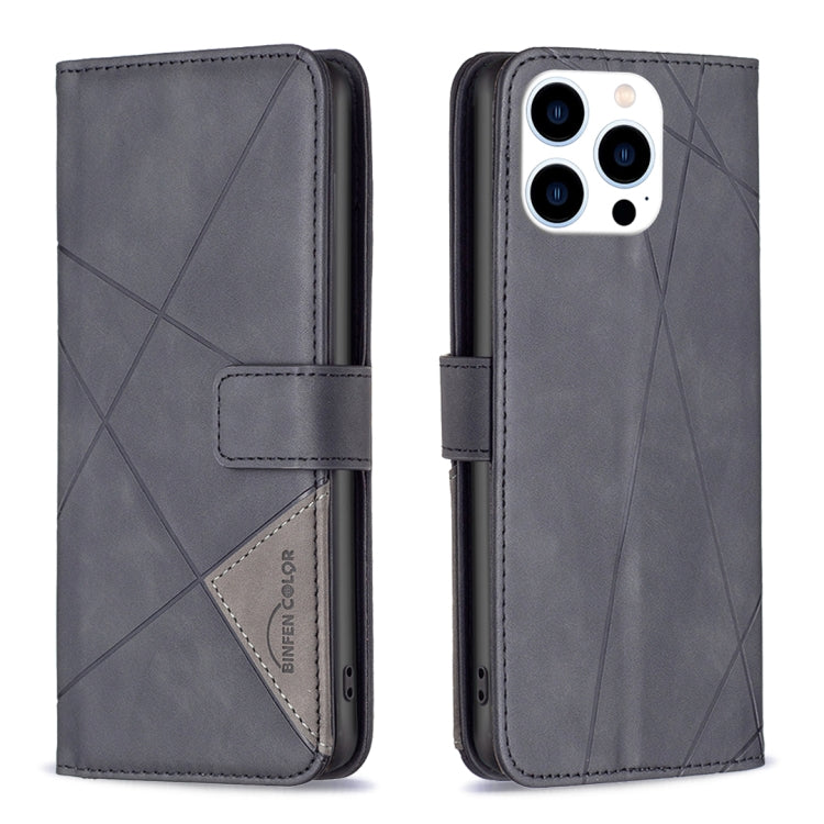 Magnetic Buckle Rhombus Texture Leather Phone Case, Series 1