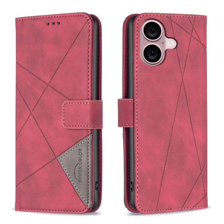 Magnetic Buckle Rhombus Texture Leather Phone Case, Series 1