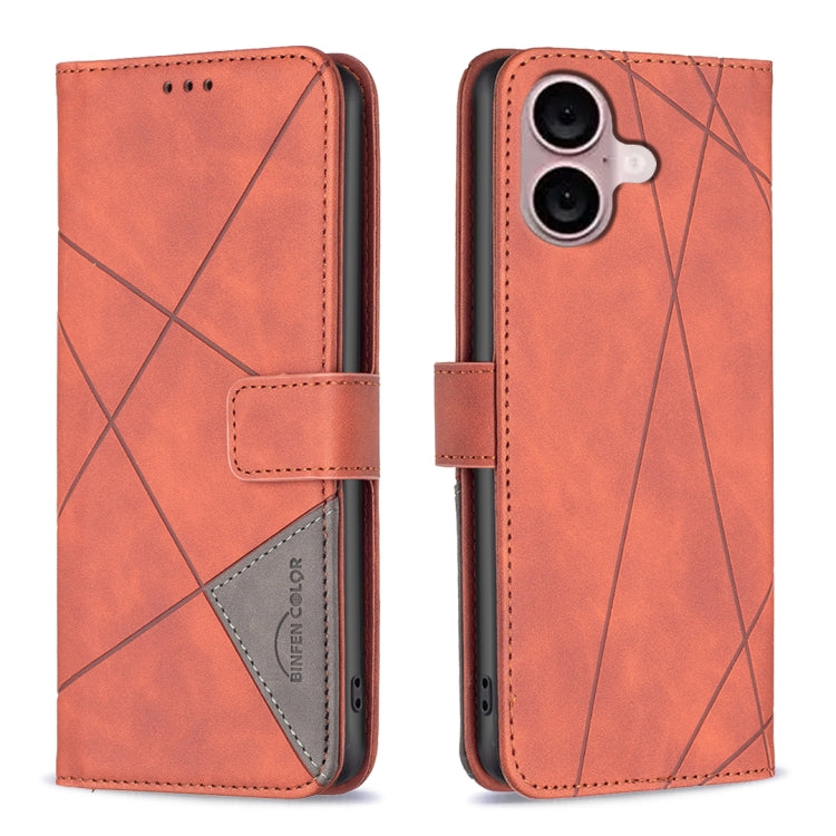 Magnetic Buckle Rhombus Texture Leather Phone Case, Series 1