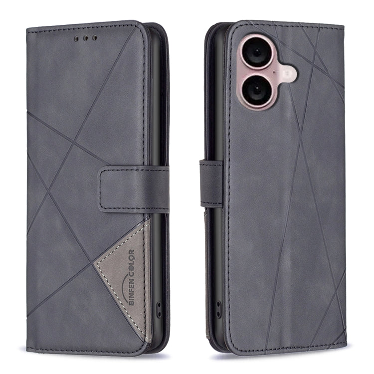 Magnetic Buckle Rhombus Texture Leather Phone Case, Series 1