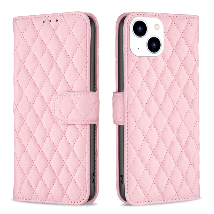 Diamond Lattice Wallet Flip Leather Phone Case, Series 1