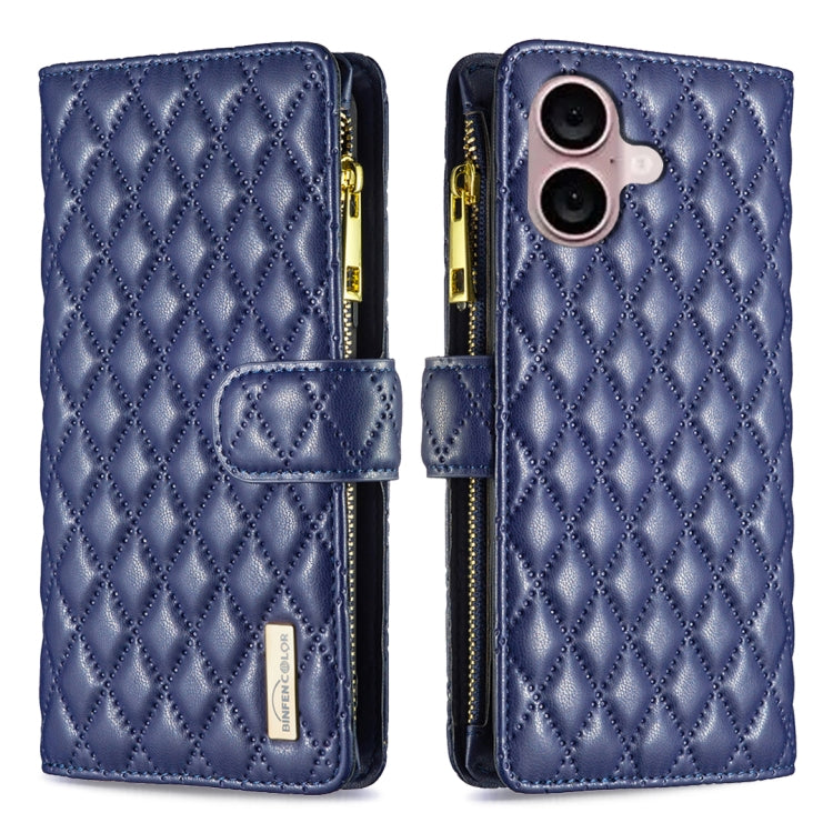 Diamond Lattice Zipper Wallet Leather Flip Phone Case, Series 1