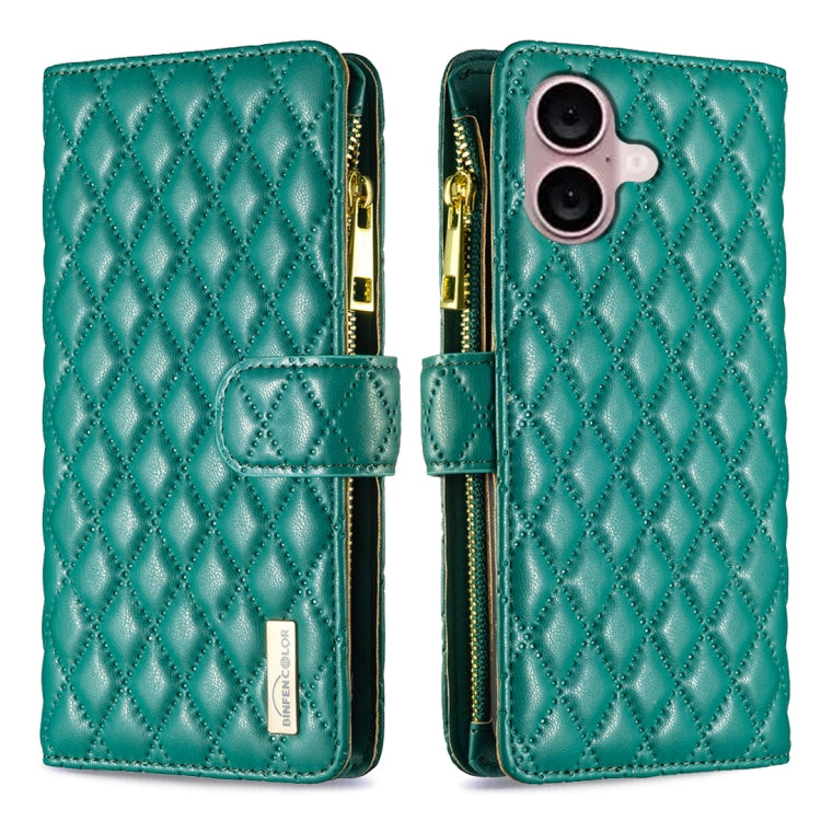 Diamond Lattice Zipper Wallet Leather Flip Phone Case, Series 1