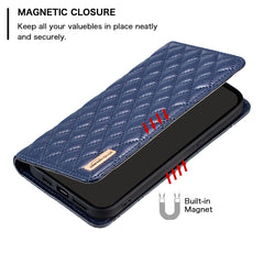 Diamond Lattice Magnetic Leather Flip Phone Case, Series 1