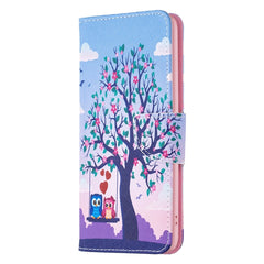 Colored Drawing Pattern Flip Leather Phone Case, For iPhone 15 Plus, For iPhone 15