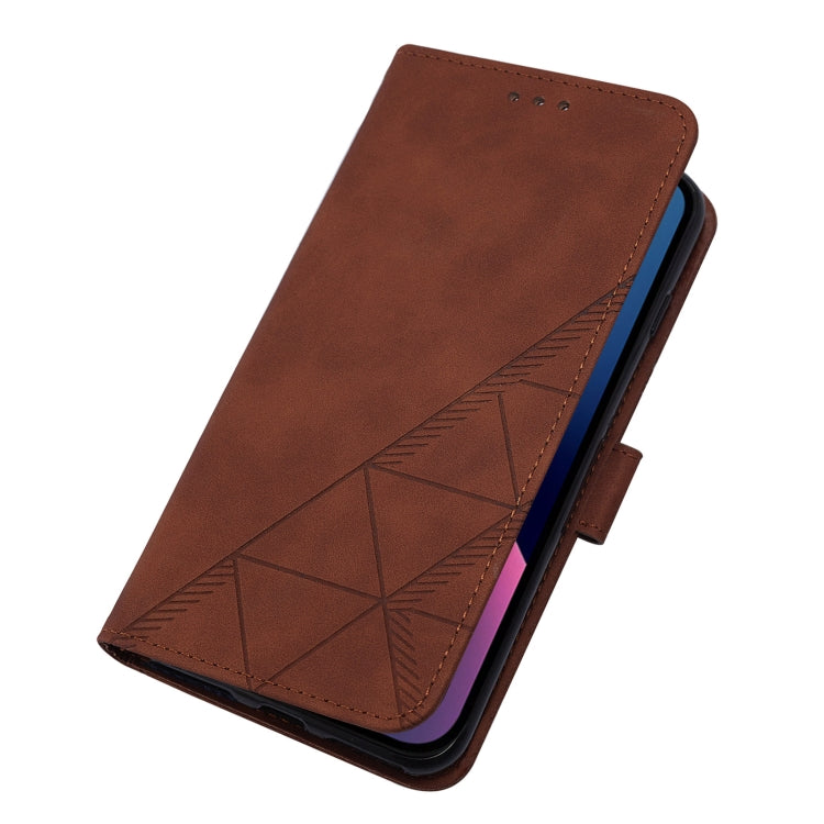 Crossbody 3D Embossed Flip Leather Phone Case, For iPhone 15, For iPod Touch 7 / 6 / 5