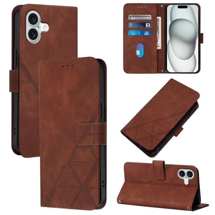 Crossbody 3D Embossed Flip Leather Phone Case, Series 1