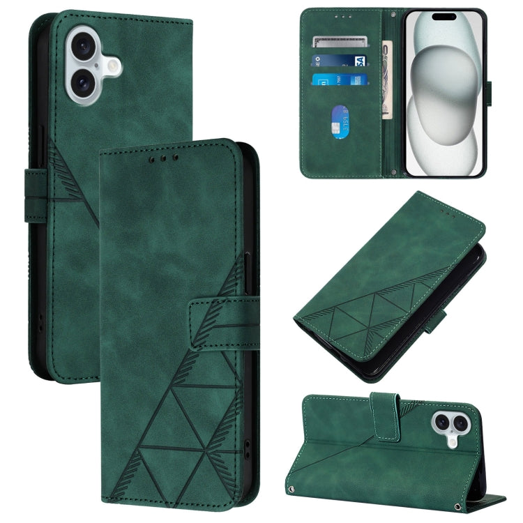 Crossbody 3D Embossed Flip Leather Phone Case, Series 1