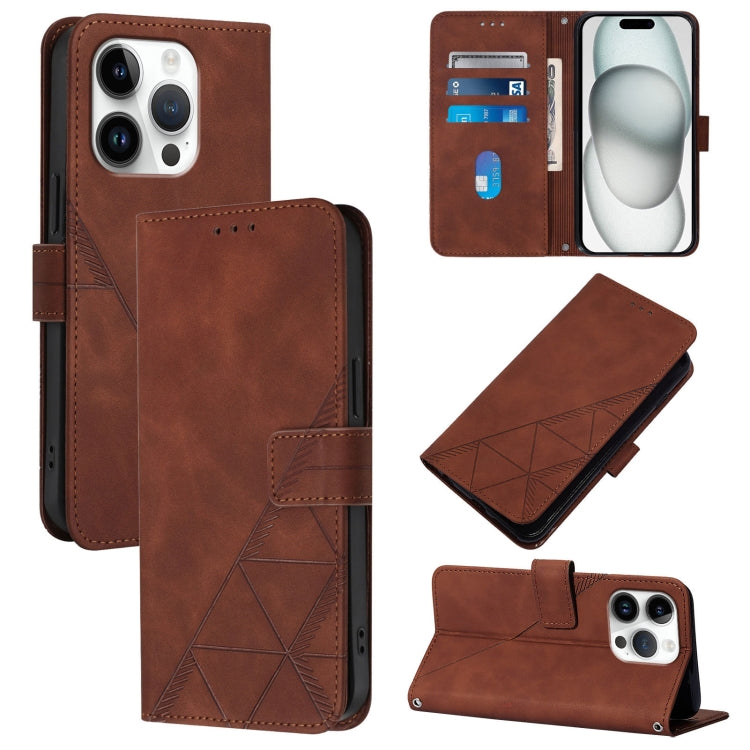 Crossbody 3D Embossed Flip Leather Phone Case, Series 1