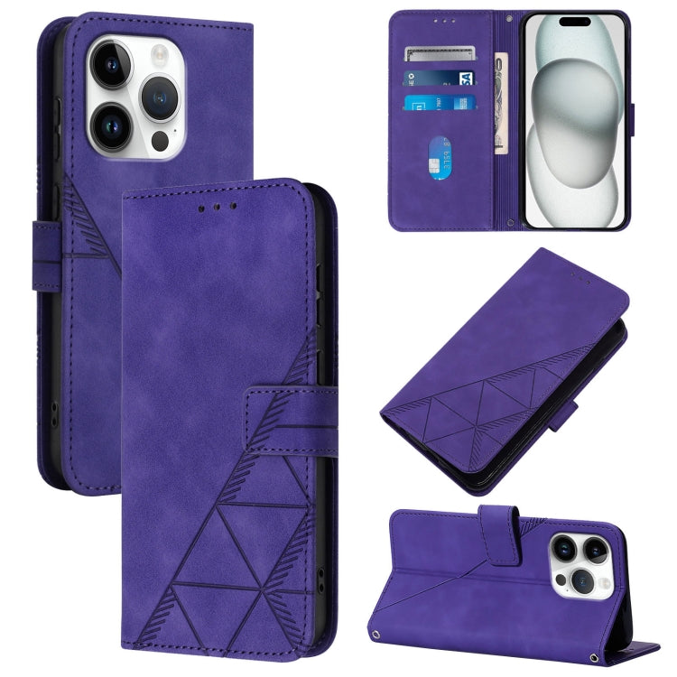 Crossbody 3D Embossed Flip Leather Phone Case, Series 1