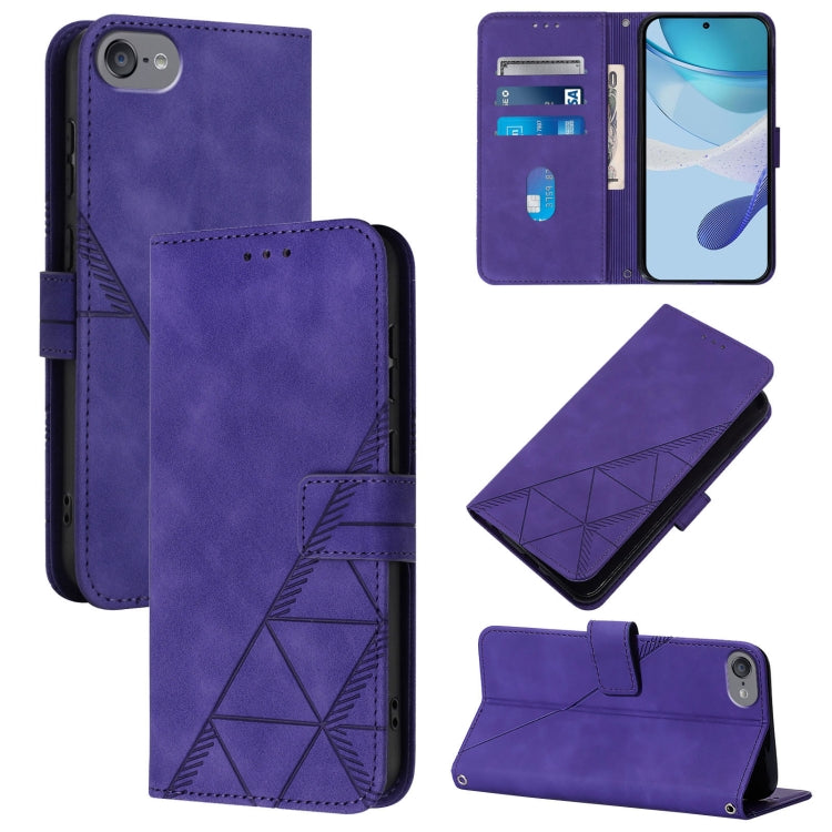 Crossbody 3D Embossed Flip Leather Phone Case, Series 1