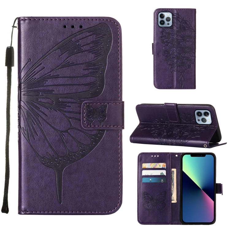 Embossed Butterfly Leather Phone Case, Series 1