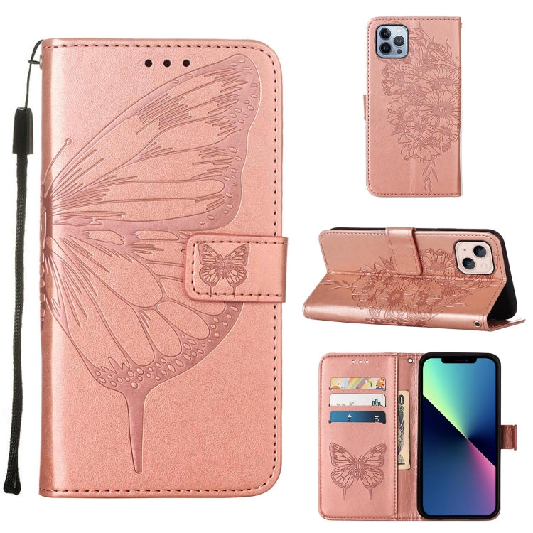 Embossed Butterfly Leather Phone Case, Series 1