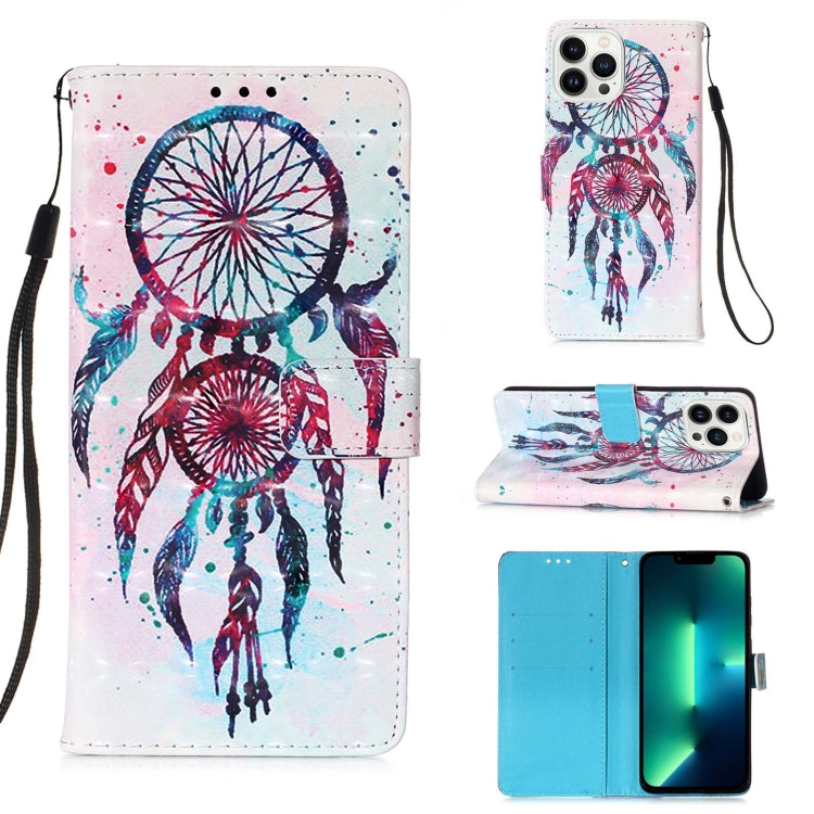 3D Painting Horizontal Flip Leather Phone Case, Series 1