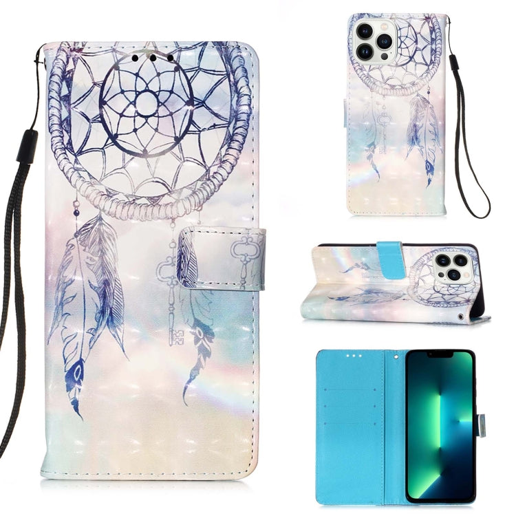 3D Painting Horizontal Flip Leather Phone Case, Series 1