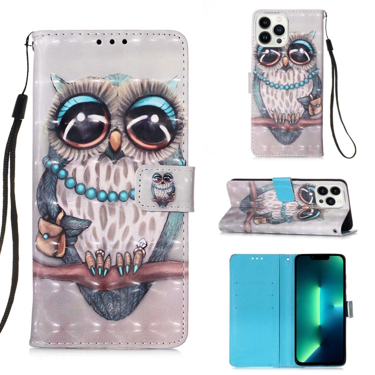 3D Painting Horizontal Flip Leather Phone Case, Series 1