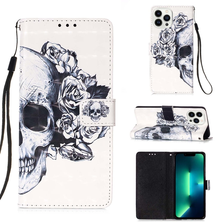 3D Painting Horizontal Flip Leather Phone Case, Series 1