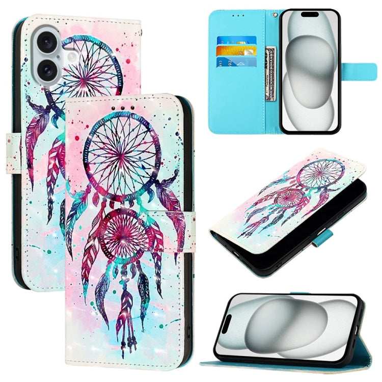 3D Painting Horizontal Flip Leather Phone Case, Series 1