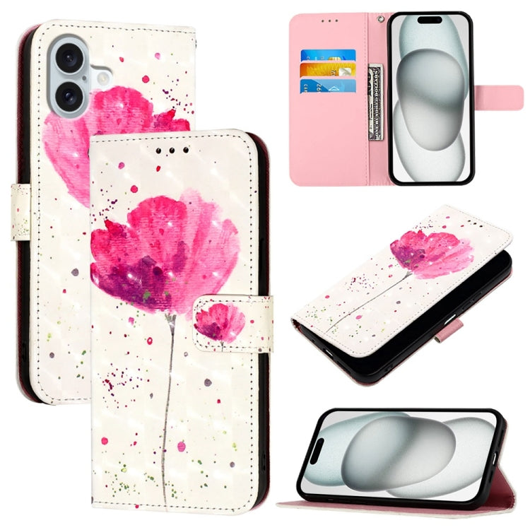 3D Painting Horizontal Flip Leather Phone Case, Series 1