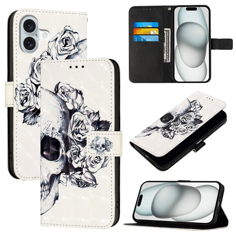 3D Painting Horizontal Flip Leather Phone Case, Series 1