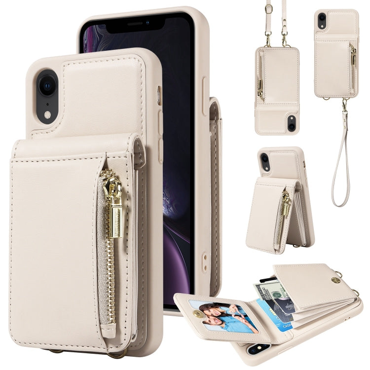 Crossbody Lanyard Zipper Wallet Leather Phone Case, Series 1