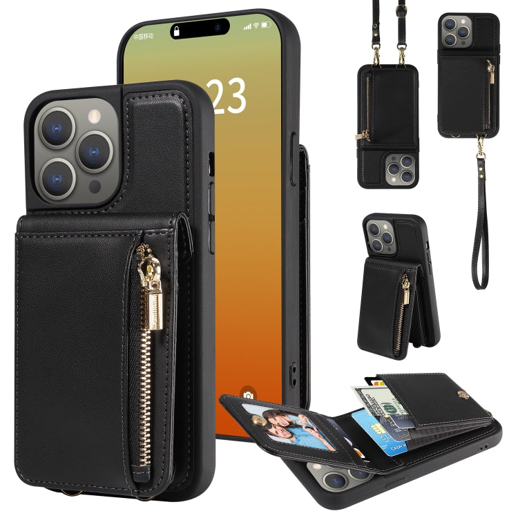 Crossbody Lanyard Zipper Wallet Leather Phone Case, Series 1