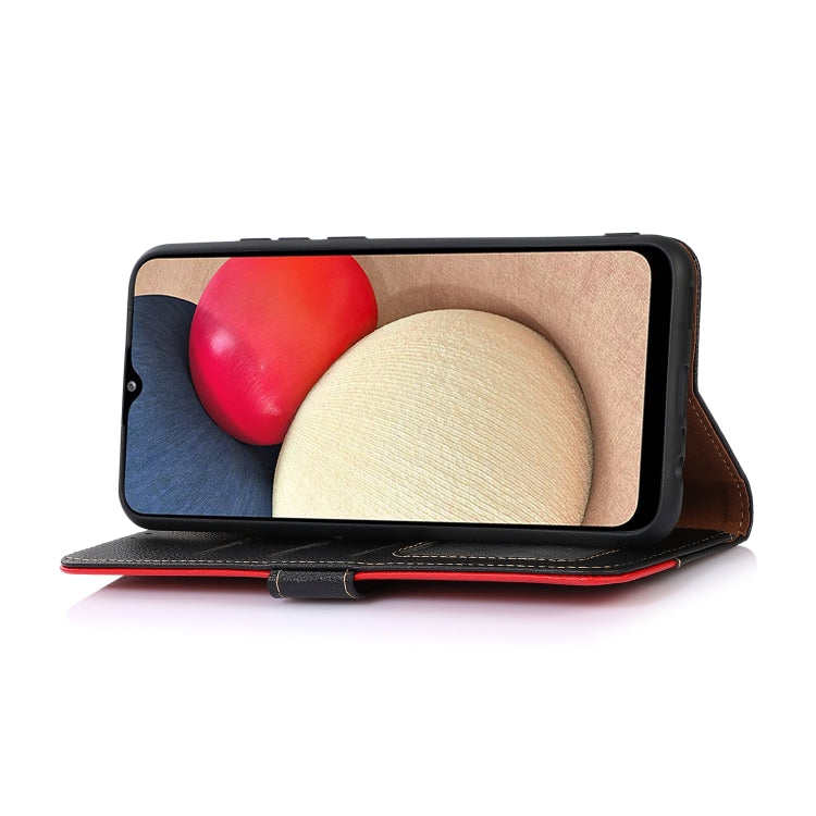KHAZNEH Litchi Texture Leather RFID Phone Case, For iPhone 14 Pro Max