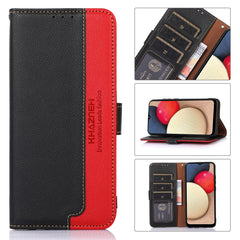 KHAZNEH Litchi Texture Leather RFID Phone Case, For iPhone 14 Pro Max