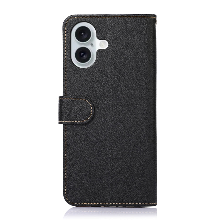 KHAZNEH Litchi Texture Leather RFID Phone Case, Series 1