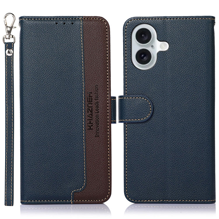 KHAZNEH Litchi Texture Leather RFID Phone Case, Series 1