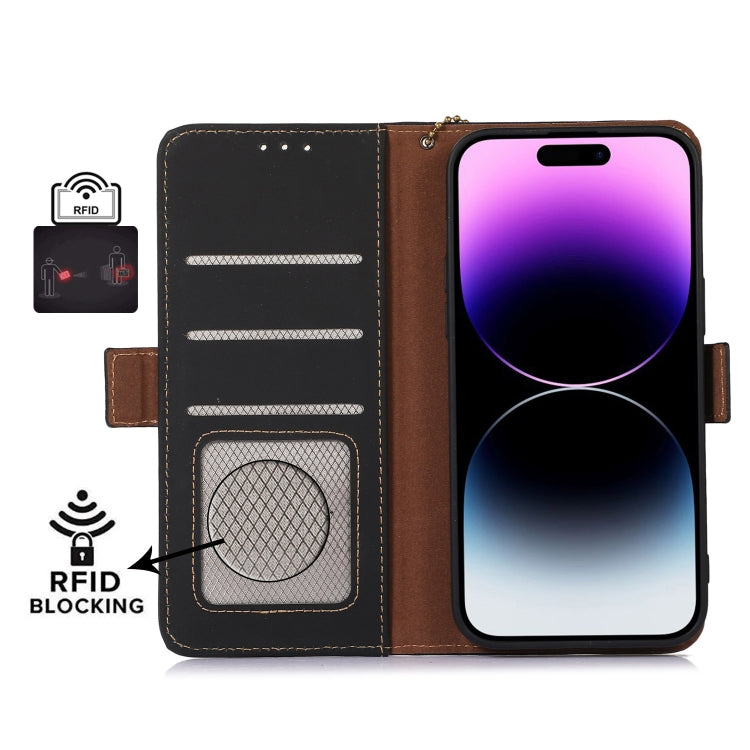 Genuine Leather Magnetic RFID Leather Phone Case